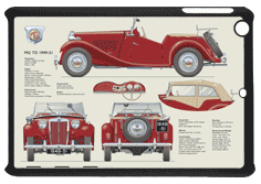 MG TD 1949-51 Small Tablet Covers
